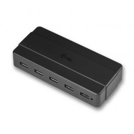 i-tec U3HUB742 hub de interface USB 3.0 (3.1 Gen 1) Type-B 5000 Mbit/s Preto