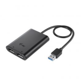 i-tec U3DUAL4KDP adaptador gráfico USB 5120 x 2880 pixels Preto