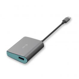 i-tec Metal C31METALHUB hub de interface USB 3.0 (3.1 Gen 1) Type-C 5000 Mbit/s Cinzento, Turquesa