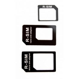 Adaptador cartão SIM Nano + Micro Sim 3 em 1