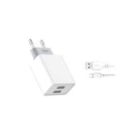 Carregador de Parede Duplo USB 2,4 A