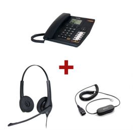 Alcatel Temporis 880 + Auricular Jabra Duo + Cabo de conexão