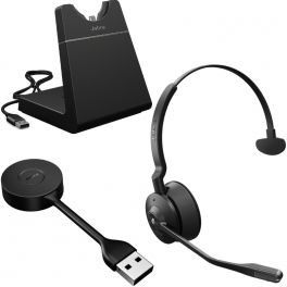 Jabra Engage 55 Mono MS USB-A com base
