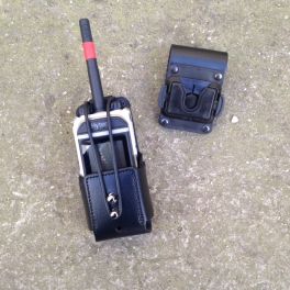 Bolsa-Capa universal em couro para walkie talkies