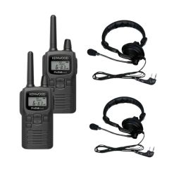 Pack 2x Kenwood PKT-300E + 2 headsets com arco e microfone