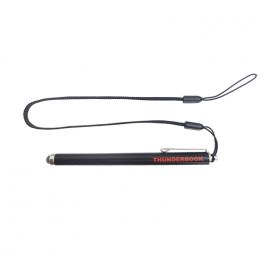 Caneta stylus capacitiva com cordão de segurança - Preto