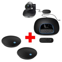 Pack Logitech Group + 2 microfones de expansão