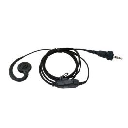 Micro-auricular com cabo tipo tecido fibra para Kenwood TK-3601