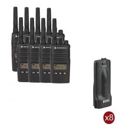 Pack de 8 Motorola XT460 + 8 baterias de substituição