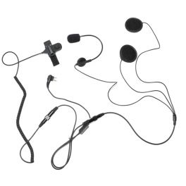 Microfone-auricular para capacete compatível Motorola 2 pins