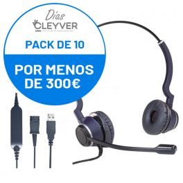 Pack Cleyver HC25 V2 QD com cabo Cleyver USB70 QD +USB