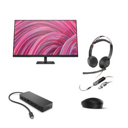 Pack HP 125 + Hub+ Monitor + Auricular Poly Blackwire 5220