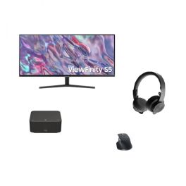 Pack Logitech MX Master 3S + Dock + Monitor + Auricular Zone Wireless