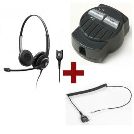 Sennheiser SC260 QD Duo + Cabo + Adaptador