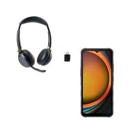 Smartphone Samsung Galaxy XCover 7 resistente com headset
