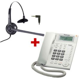 Panasonic KX-TS880 branco + auricular Freemate DH-037C