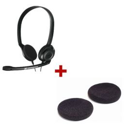 Sennheiser PC 3 Chat com 2 almofadas de substituição