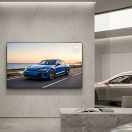 Philips Unite LED 7000 display in car showroom