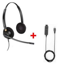 Pack: Plantronics Encore Pro HW520 + Cabo USB80