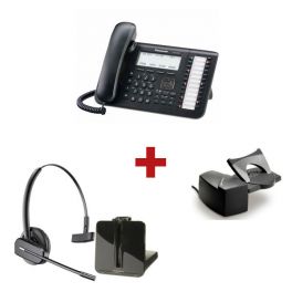 Panasonic KX-DT543 Negro + Plantronics CS 540 + Elevador Plantronics HL10