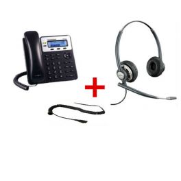 Grandstream GXP1625 + Plantronics Encore Pro HW720 + Cabo