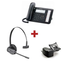 Panasonic KX-DT546NE + Plantronics CS 540 + Elevador Plantronics HL10