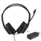TnB HS-200 Auricular Duplo Jack com adaptador USB