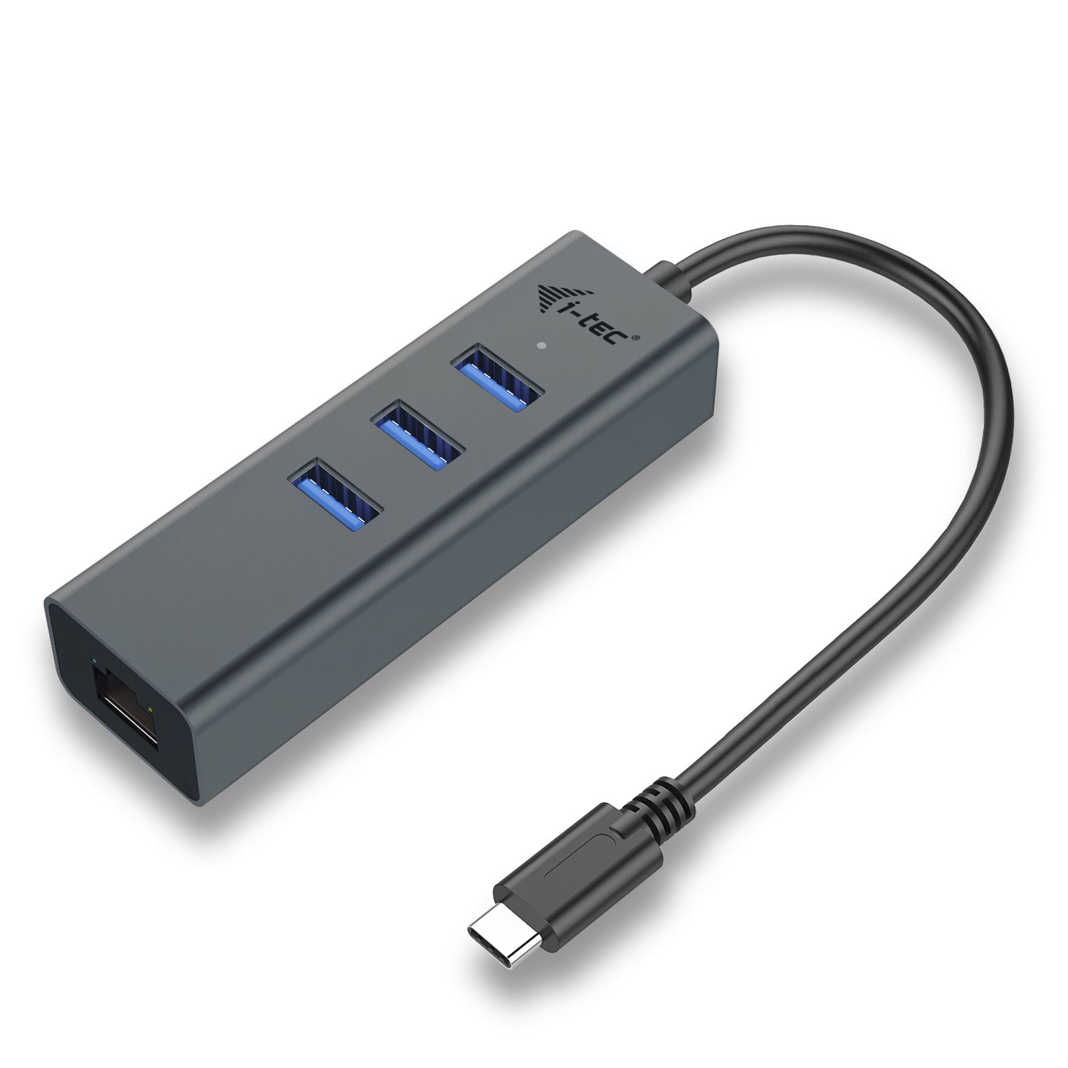 i-tec Metal C31METALG3HUB hub de interface USB 3.1 (3.1 Gen 2) Type-C 5000 Mbit/s Cinzento