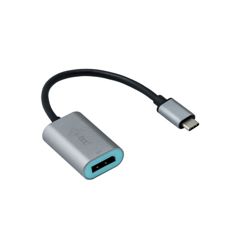 i-tec Metal C31METALDP60HZ cabo de interface/adaptador de género USB-C 3.1 Display Port Cinzento, Turquesa