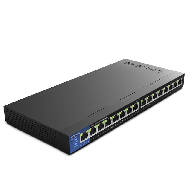 Switch Linksys LGS116P-EU com 16 portas PoE+