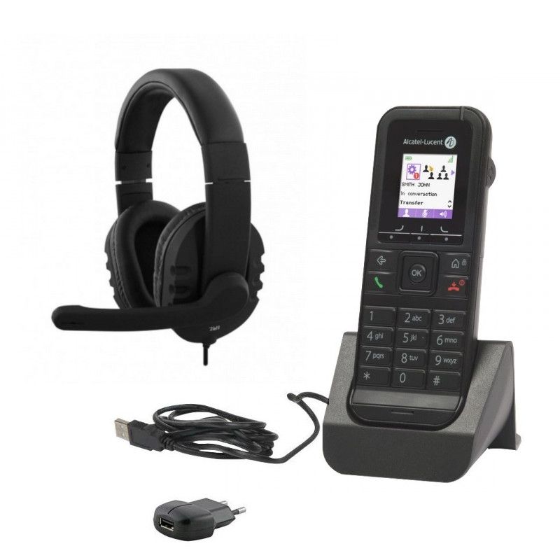 Alcatel 8232S + carregador com alimentador + auricular HS-300