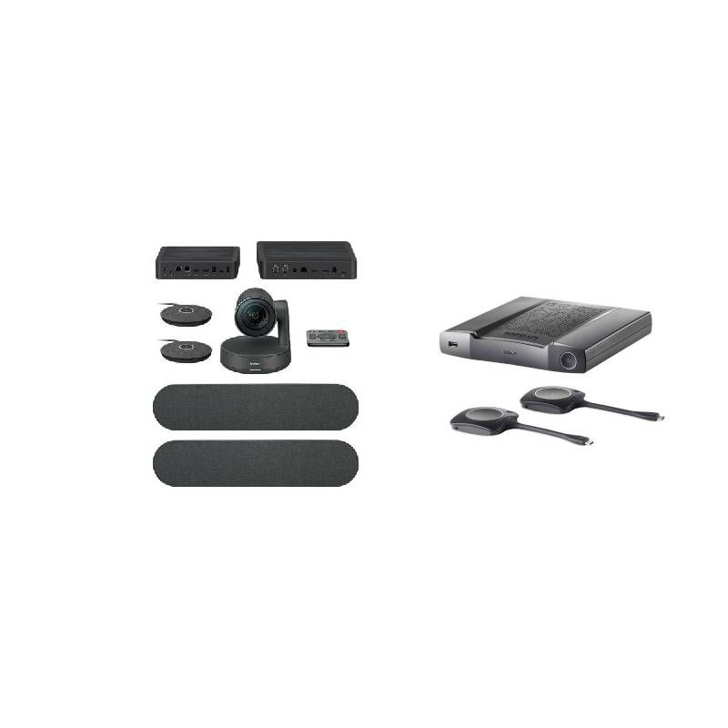 Barco CX50 Gen2 + Logitech Group Pack + Microfones extra