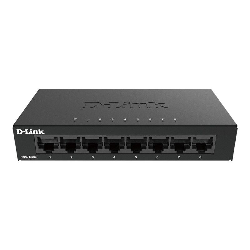 D-Link DGS-108GL/E Switch Gigabit 8 Portas