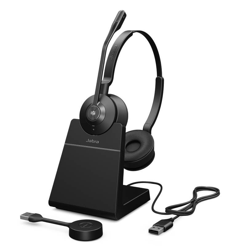 Jabra Engage 55 Duo MS USB-A com base