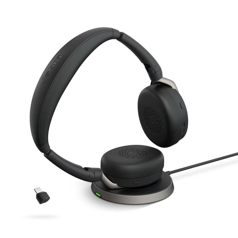 Jabra Evolve2 65 Flex UC Stereo USB-C + base de carga 