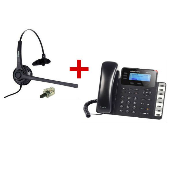 Grandstream GXP1630 + auricular Freemate DH037U-GY