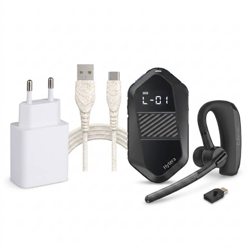 Pack Rádio Hytera S1e com Carregador + Auricular Cleyver