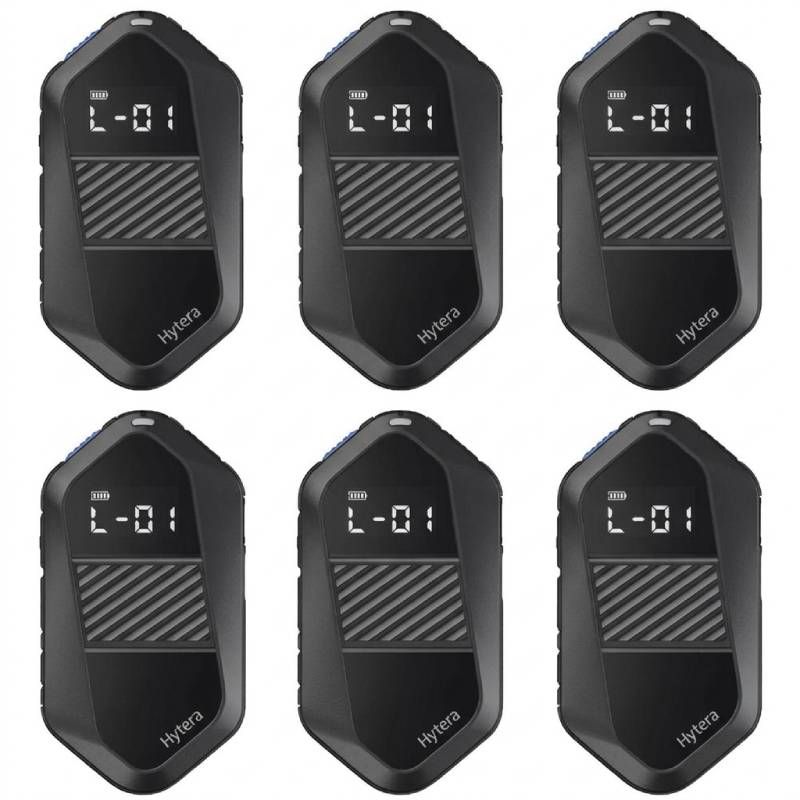 Pack de 6 walkie talkies PMR446 Hytera S1E