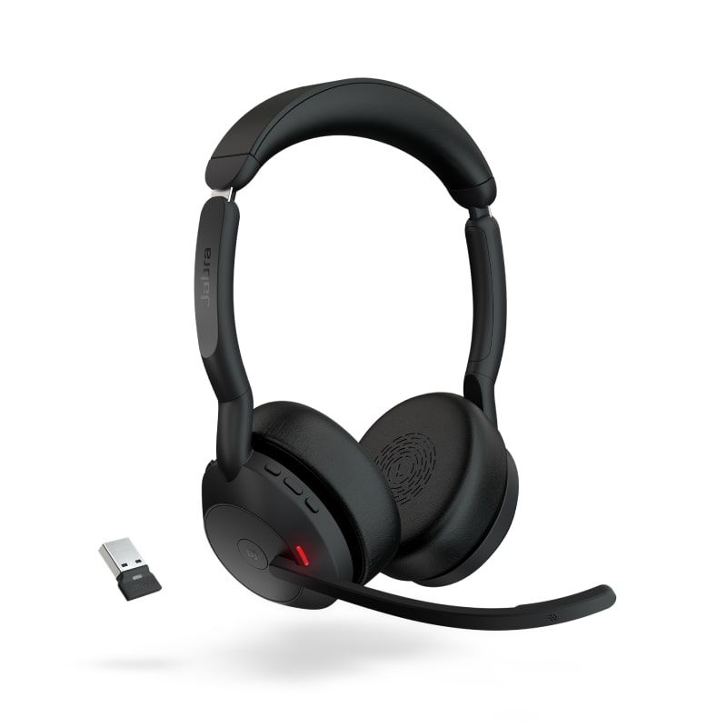 Jabra Evolve2 55 estéreo MS + dongle Link380a Recondicionado
