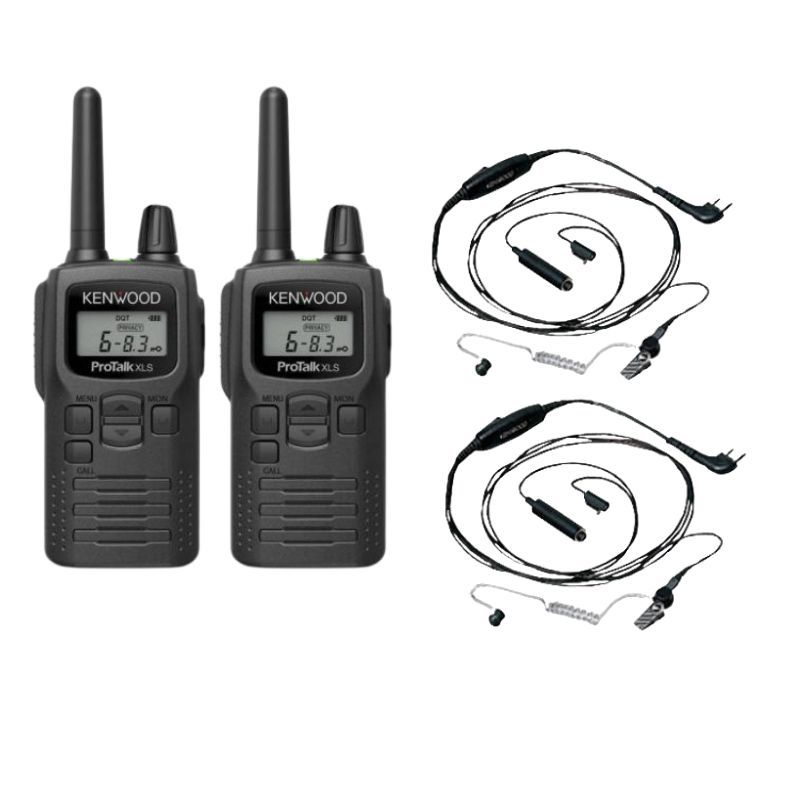 Pack 2x Kenwood PKT-300E + 2 auriculares com microfone