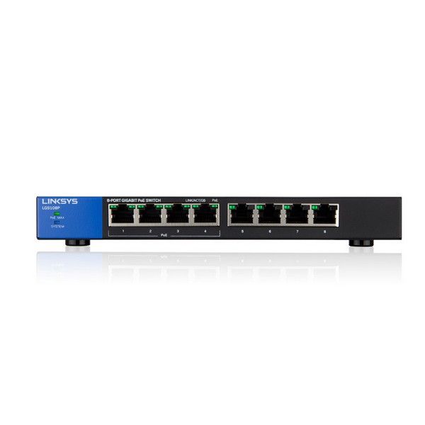 Linksys LGS108 8 portas PoE