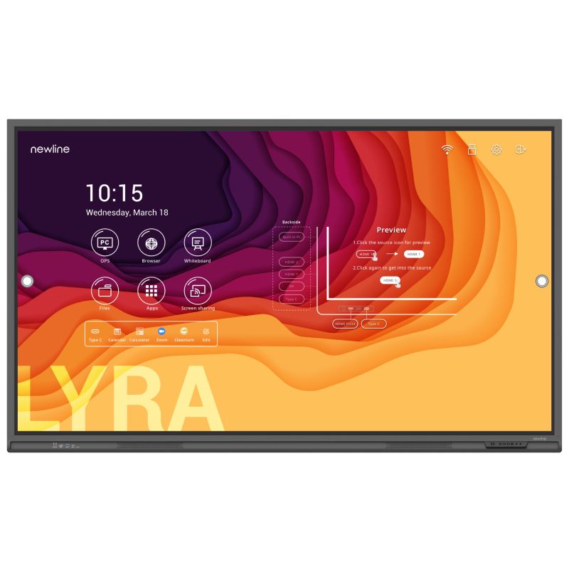Ecrã Newline LYRA 75'' 4K Android 11