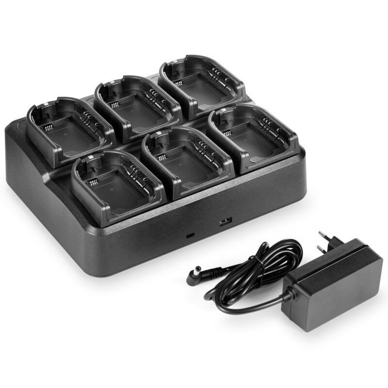 Jetfon MULTI CLPe Carregador múltiplo de 6 posições para Motorola CLPe