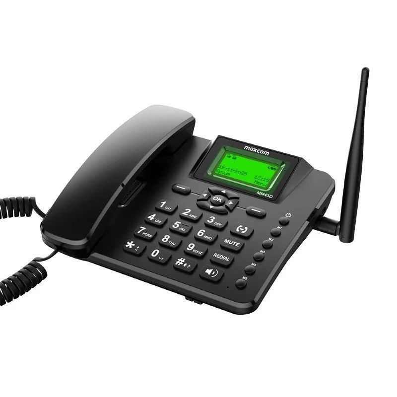 Maxcom MM43D Telefone de mesa 4G LTE com Dual SIM