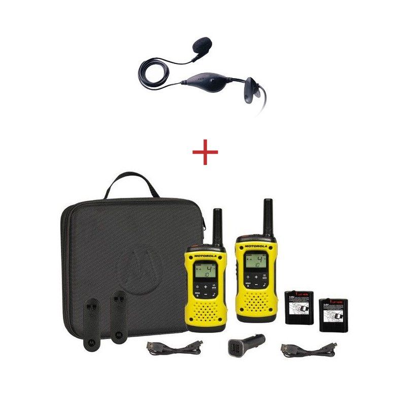Pack Motorola T92 H2O + 2 kits mãos-livres portáteis