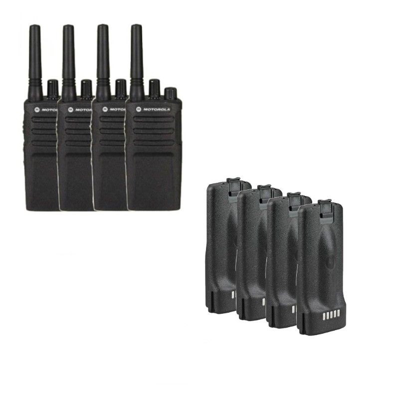 Pack de 4 Motorola XT420 + 4 baterias de substituição