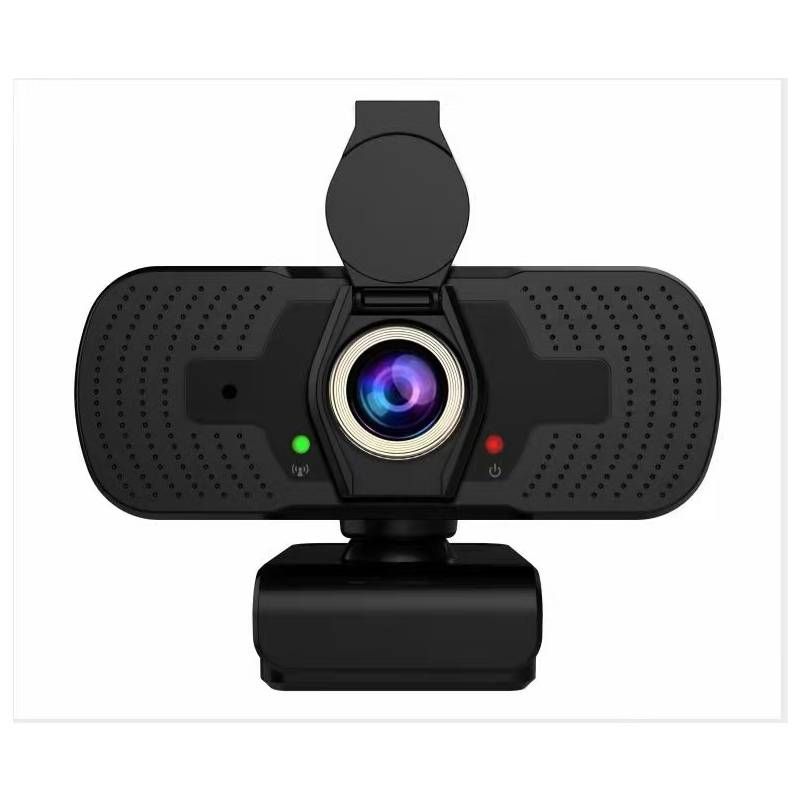 Webcam USB HD Compacta com lente de privacidade