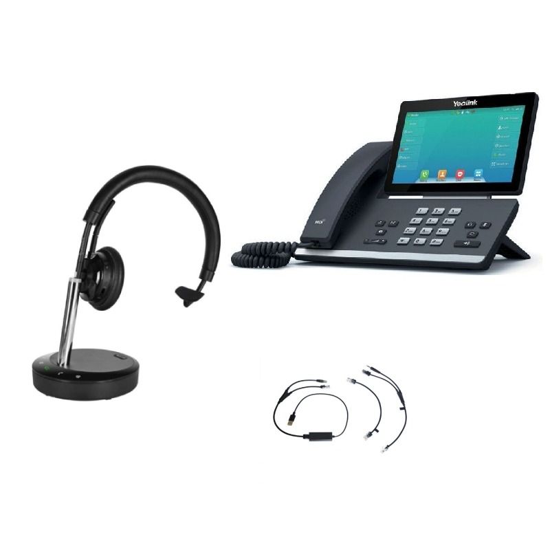 Pack Yealink T57W + descolgador eletrónico + Cleyver DECT Office