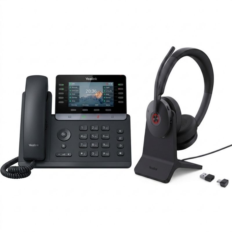 Pack Yealink T74LTE 4G + auricular sem fios Yealink BH74 UC