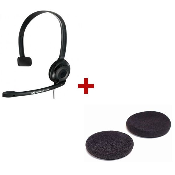 Sennheiser PC 2 Chat com 2 almofadas de substituição